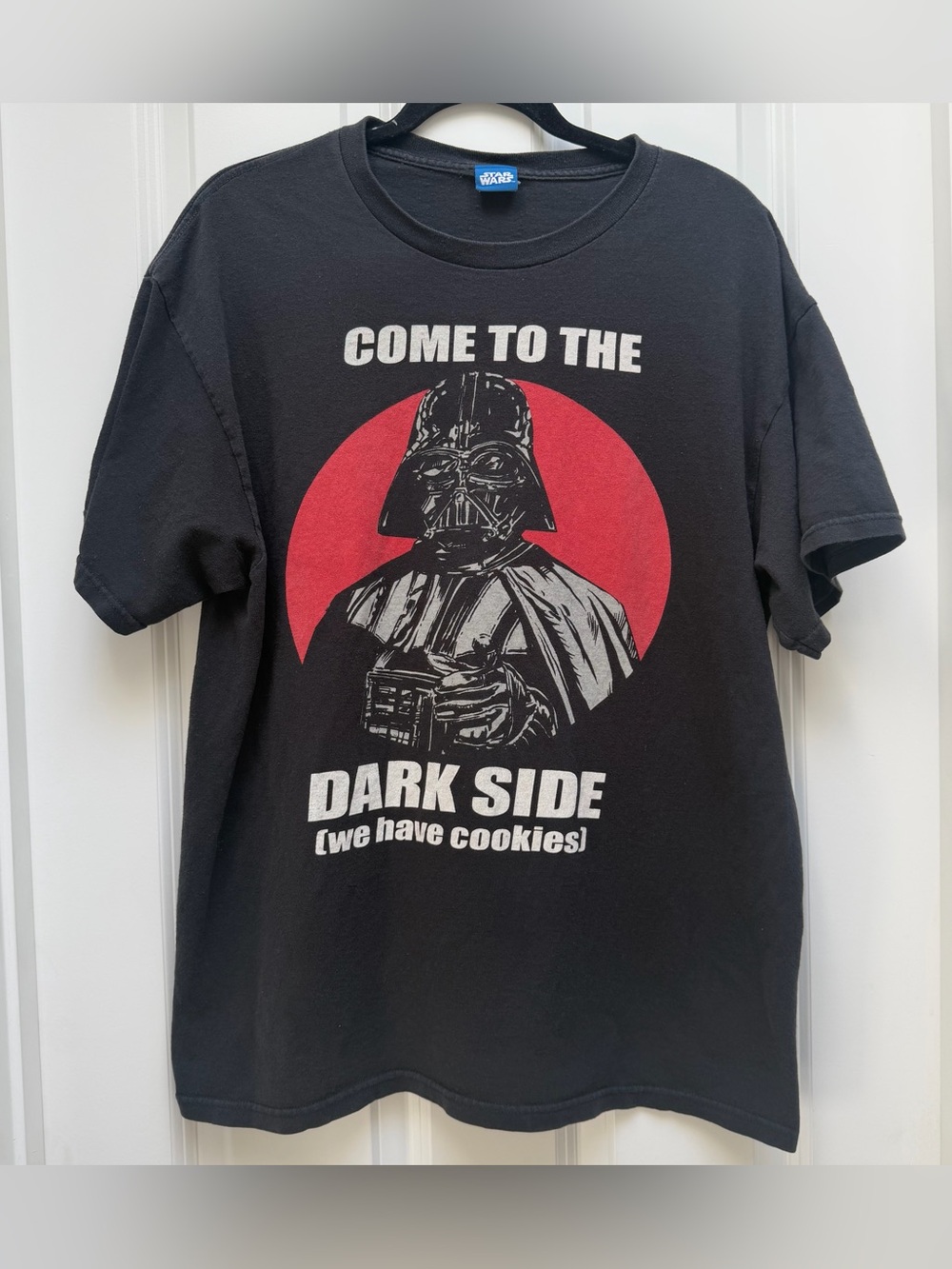 STAR WARS DARTH VADER SHORT SLEEVE T SHIRT COME TO THE DARK SIDE BLACK XL